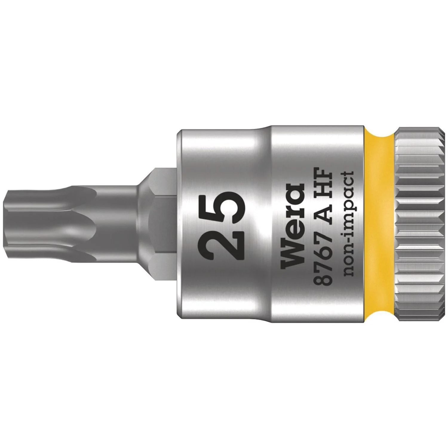 Wera 8767 A Hf Torx Zyklop Bit Socket With Holding Function, 1/4-in. Drive, Torx 25x28-mm. - Image 1