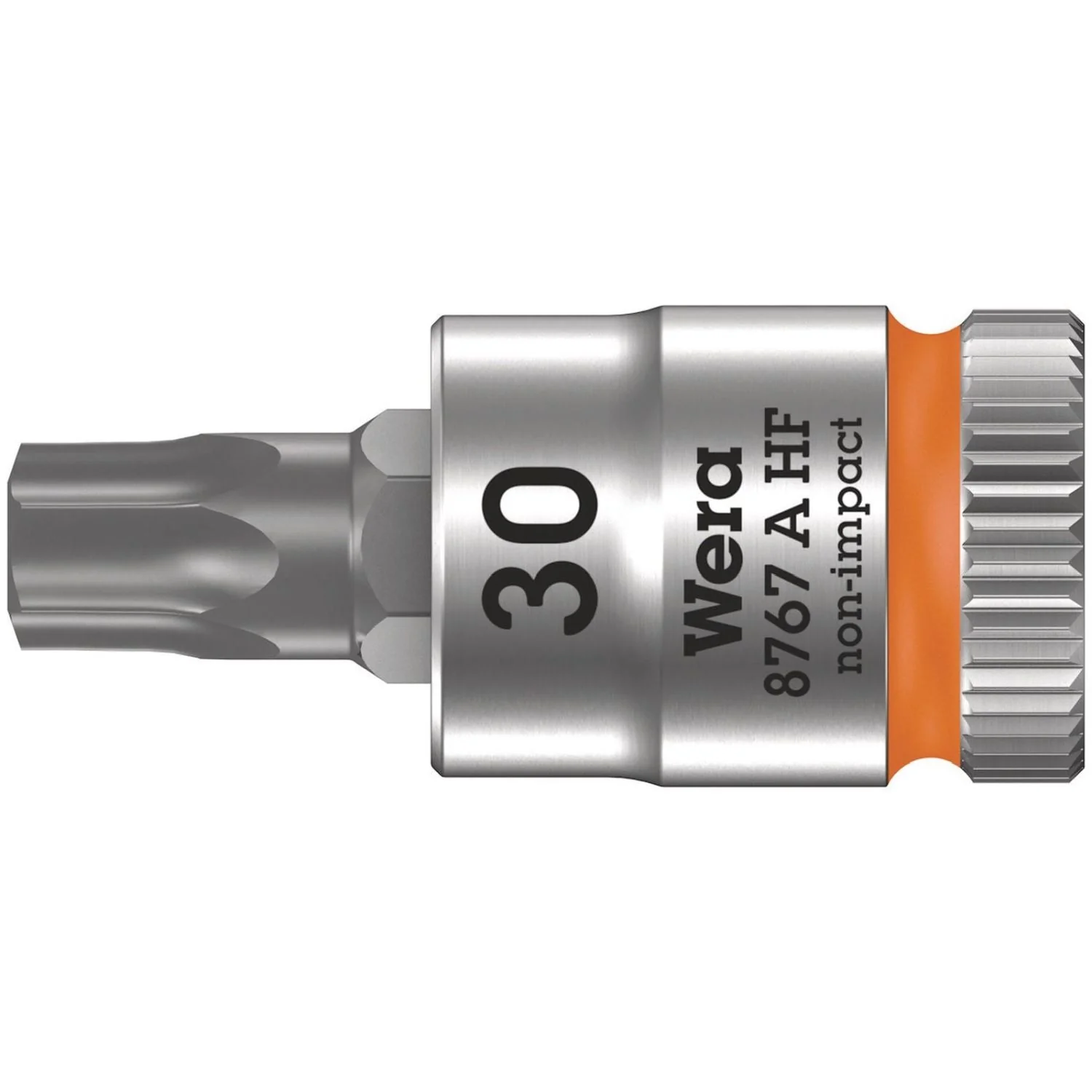 Wera 8767 A Hf Torx Zyklop Bit Socket With Holding Function, 1/4-in. Drive, Torx 30x28-mm. - Image 1