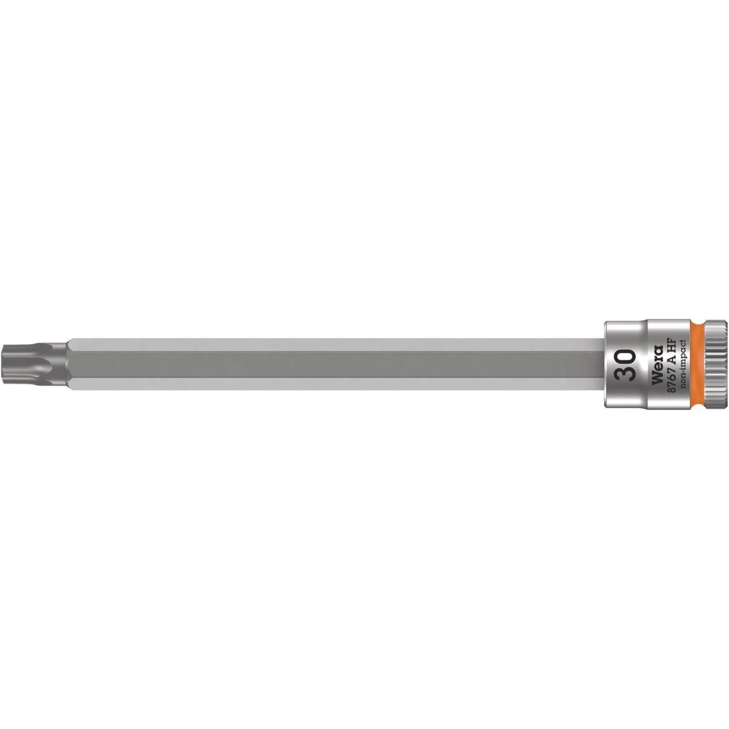 Wera 8767 A Hf Torx Zyklop Bit Socket With Holding Function, 1/4-in. Drive, Torx 30x100-mm. - Image 1