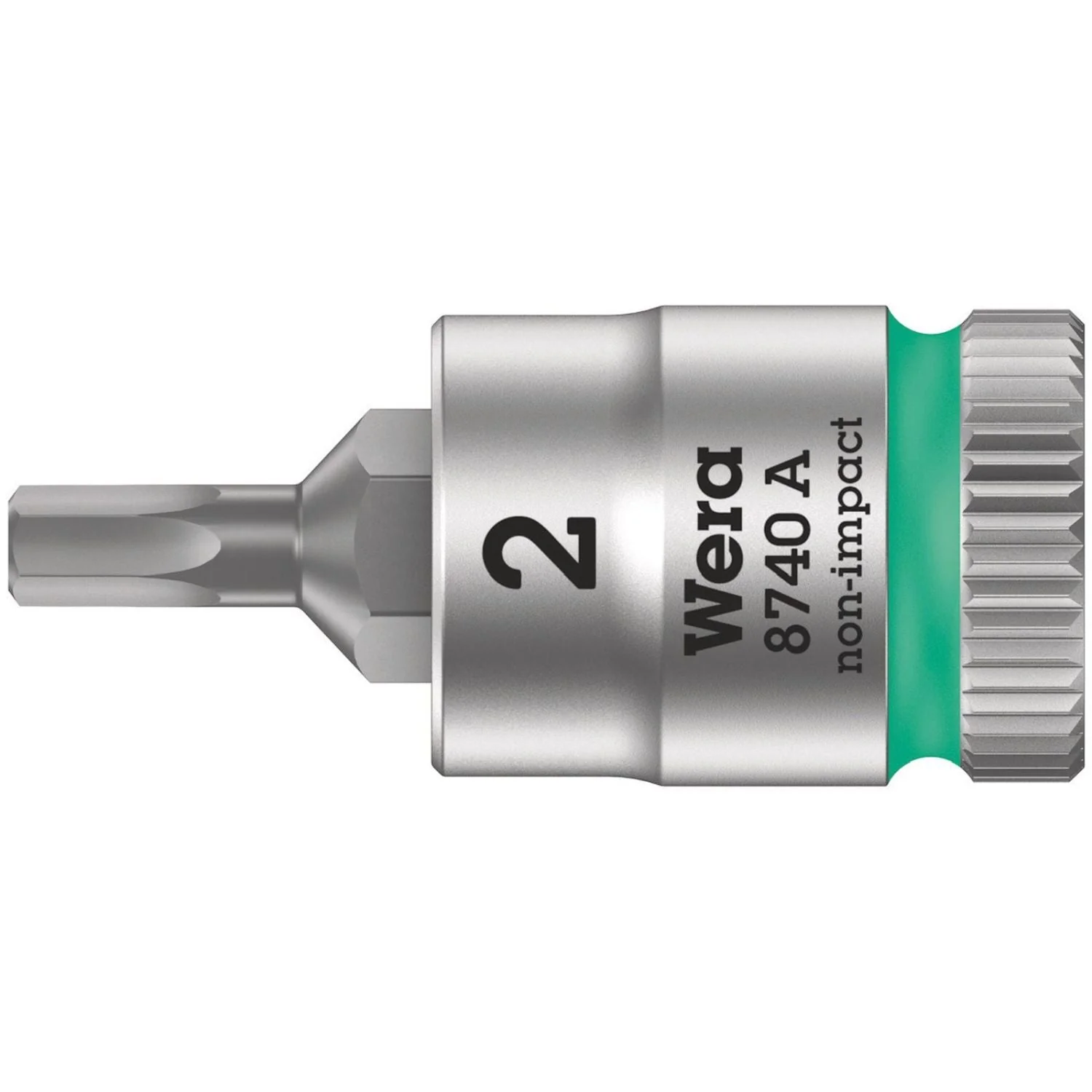 Wera 8740 A Zyklop Bit Socket, 1/4-in. Drive, 7/64-in.x28-mm. - Image 2