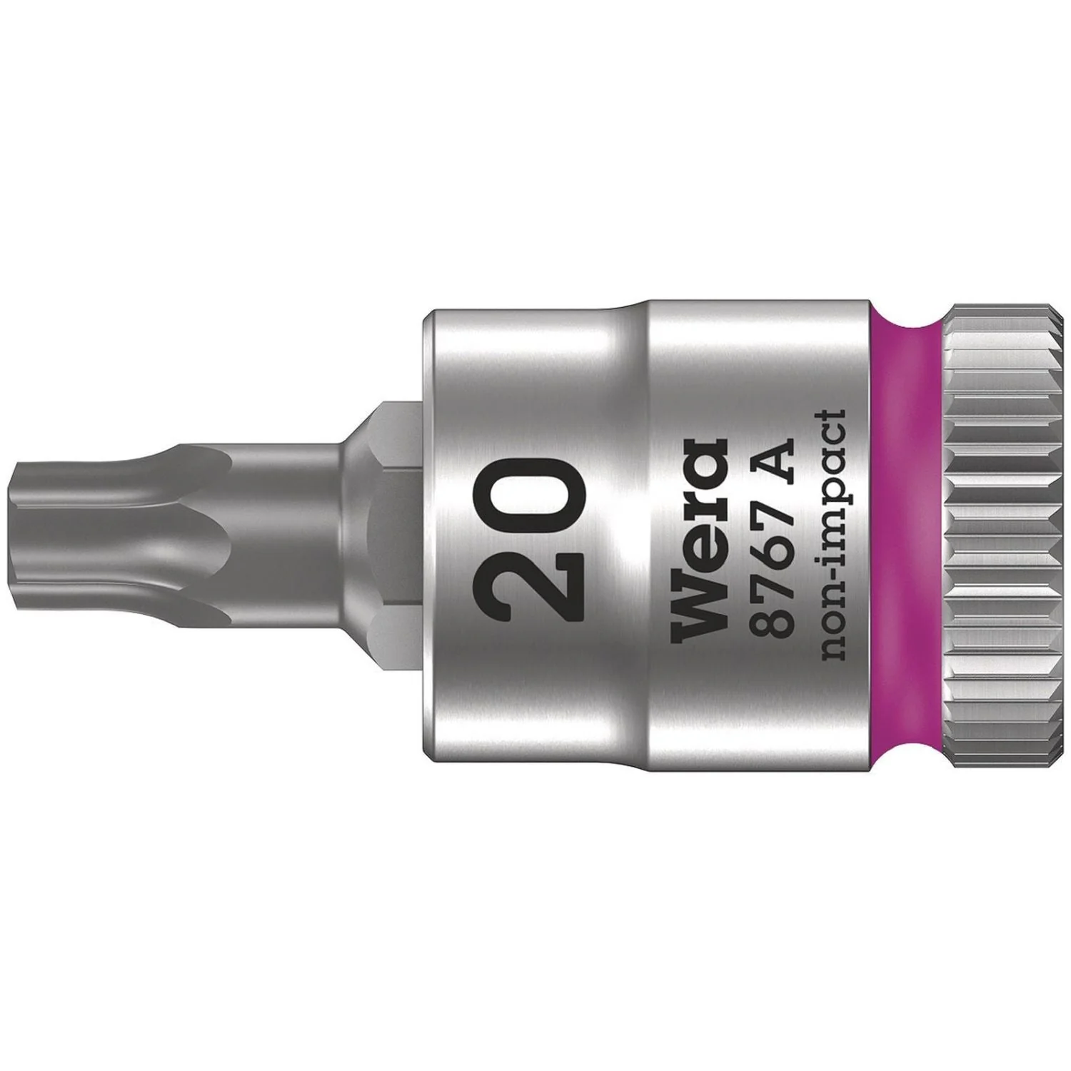 Wera 8767 A Torx Zyklop Bit Socket, 1/4-in. Drive, Torx 20x28-mm. - Image 1