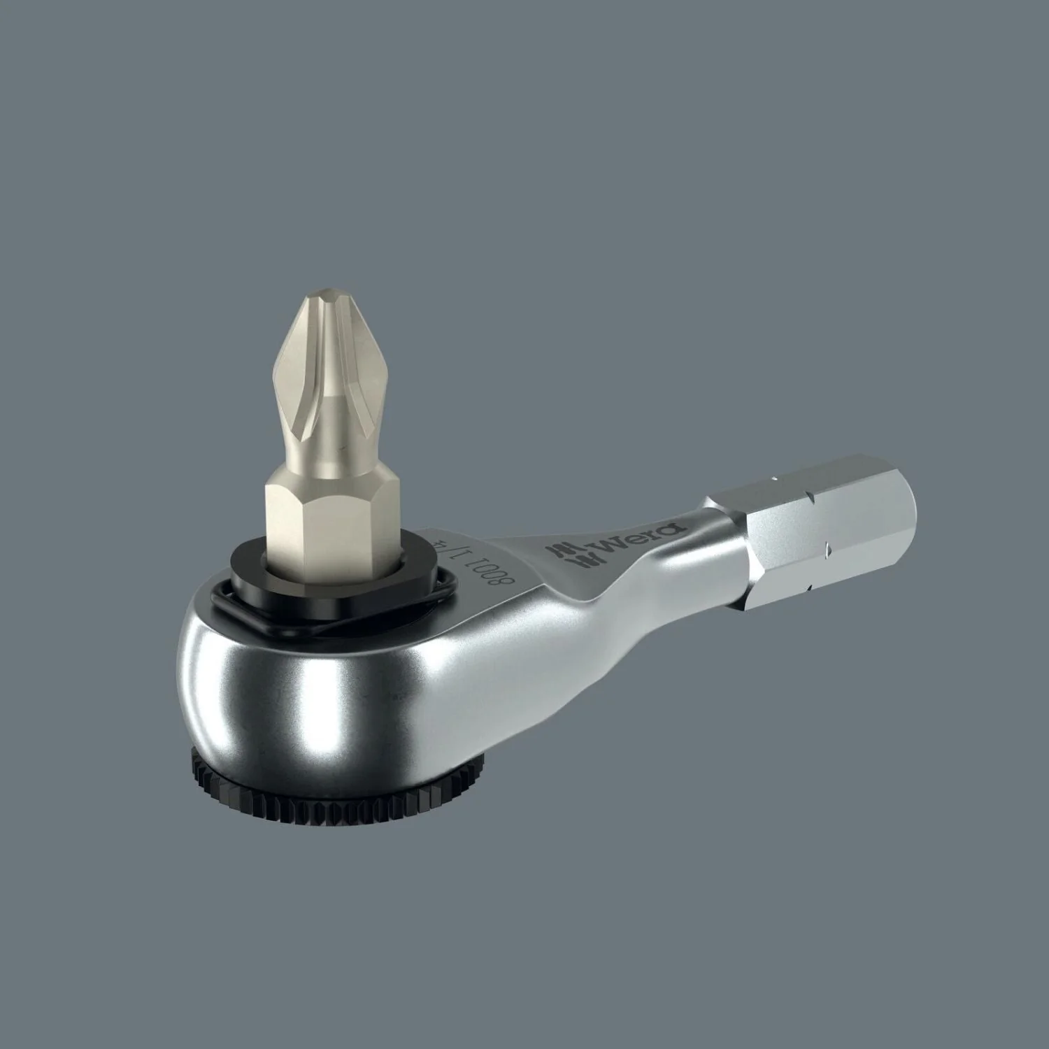 Wera 8011 Zyklop Mini 4 Bit Ratchet, 1/4-in., 1/4-in.x50-mm. - Image 3