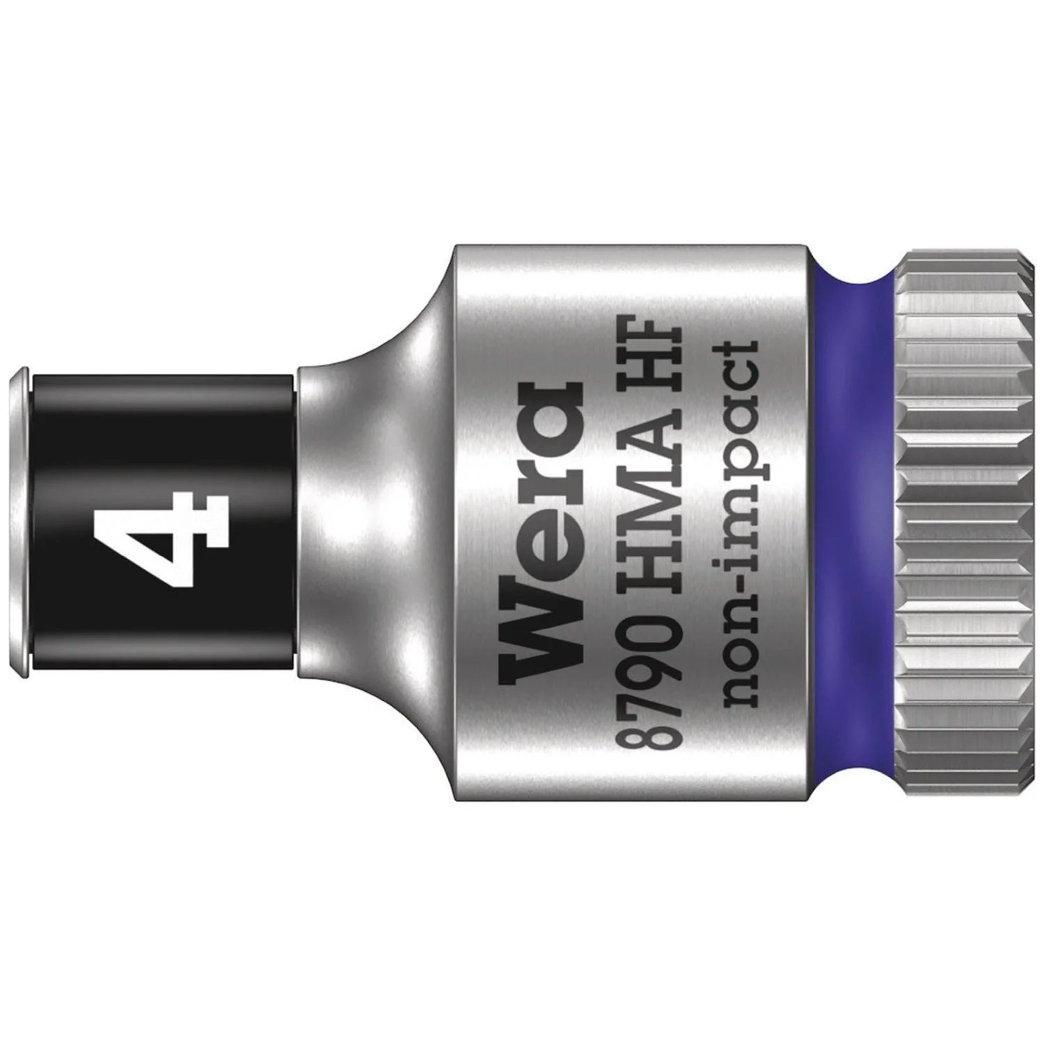 Wera 8790 Hma Hf Zyklop Socket With 1/4-in. Drive With Holding Function, 4x23-mm. - Image 1