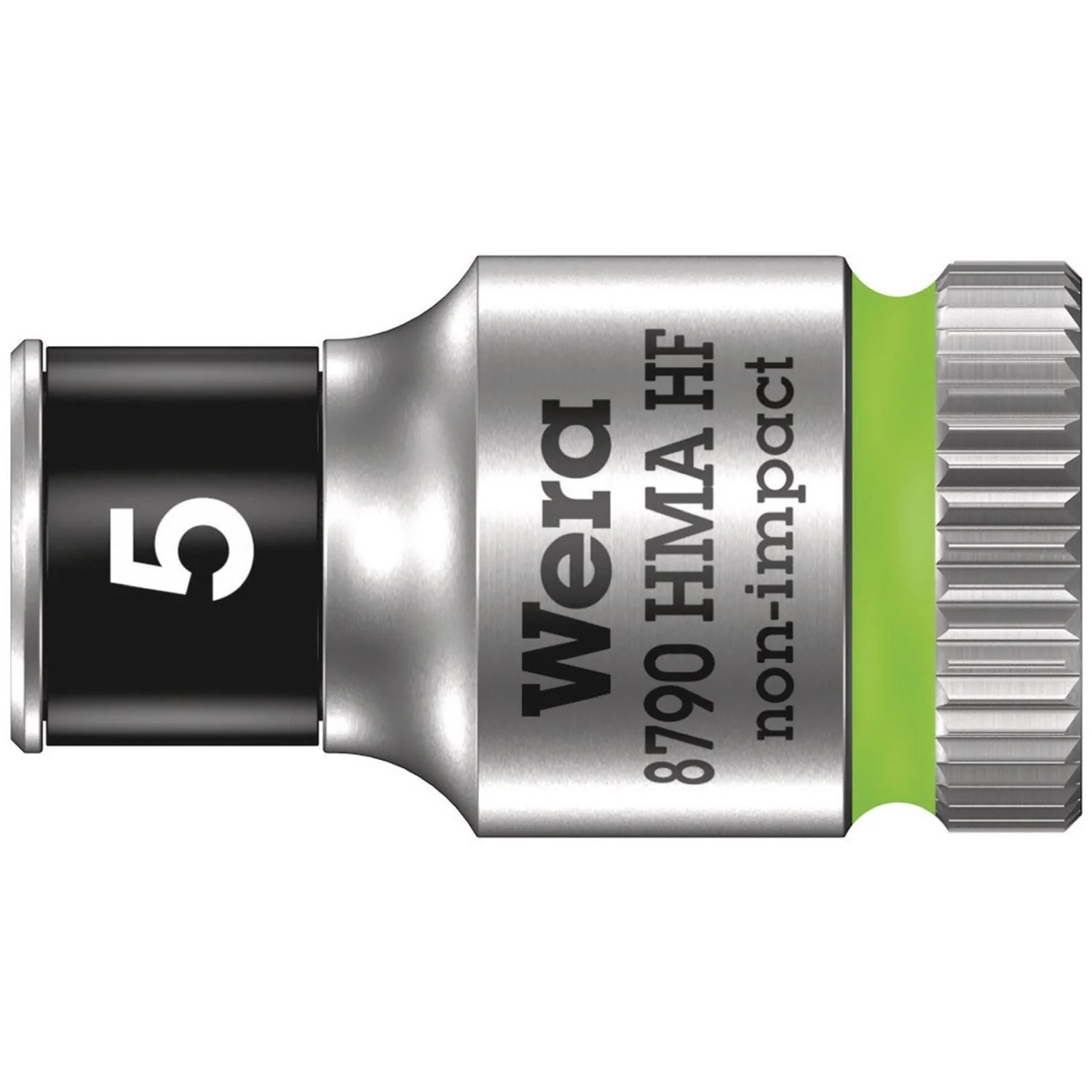 Wera 8790 Hma Hf Zyklop Socket With 1/4-in. Drive With Holding Function, 5x23-mm. - Image 1