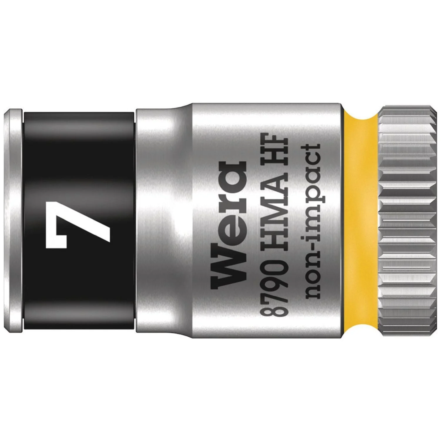 Wera 8790 Hma Hf Zyklop Socket With 1/4-in. Drive With Holding Function, 7x23-mm. - Image 1