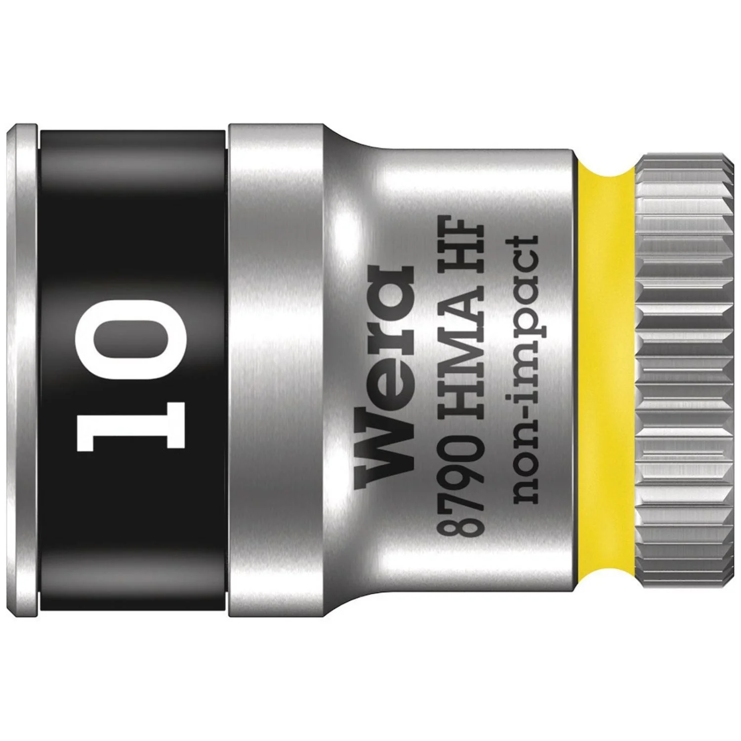 Wera 8790 Hma Hf Zyklop Socket With 1/4-in. Drive With Holding Function, 10x23-mm. - Image 1