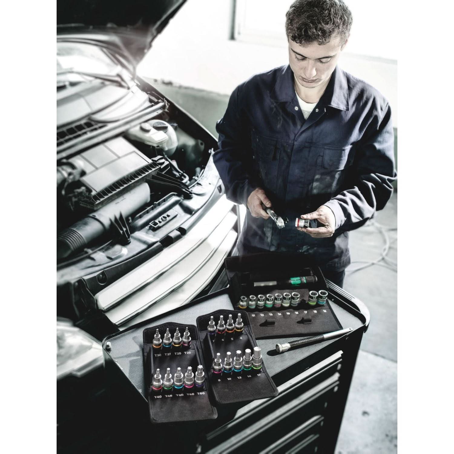 Wera 8790 Hmc Hf Zyklop Socket With 1/2-in. Drive With Holding Function, 11x37-mm. - Image 3
