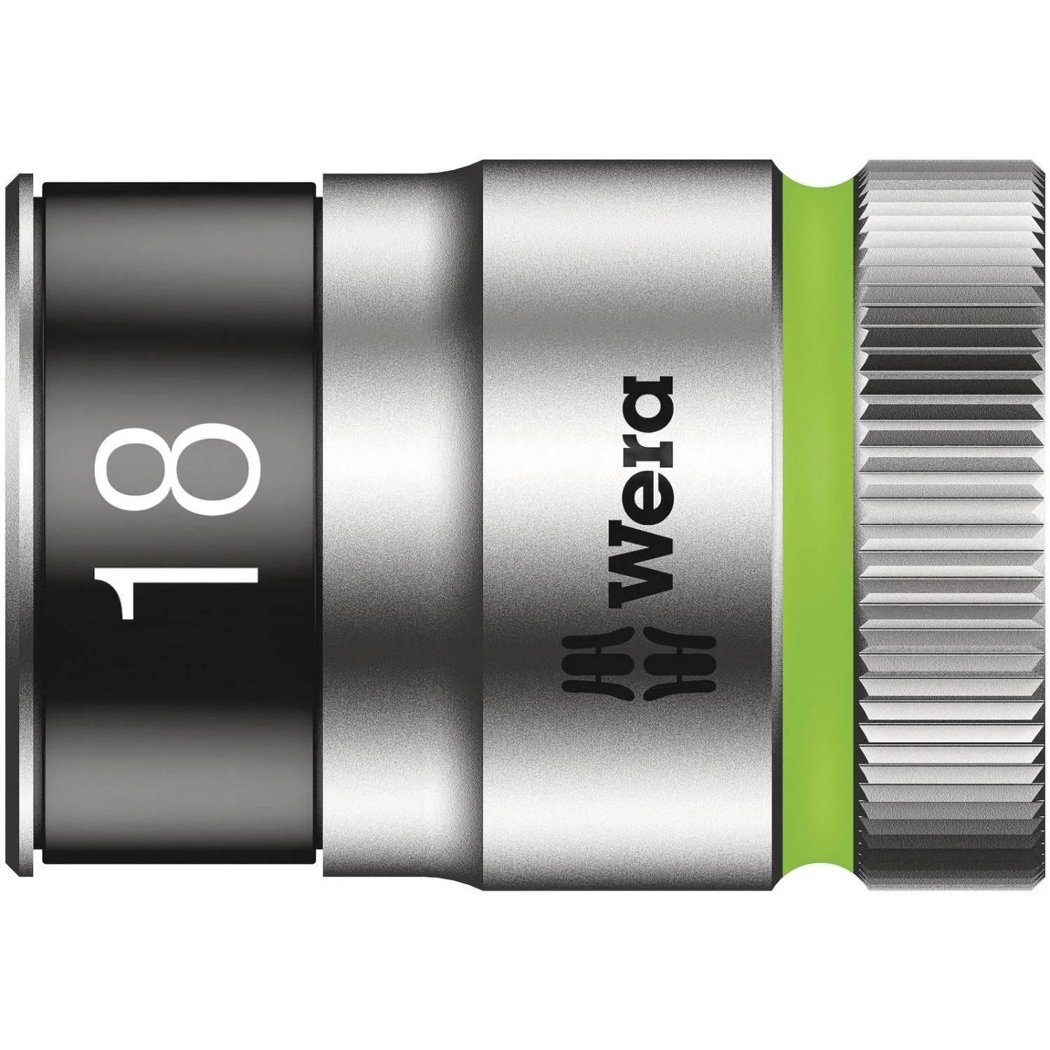 Wera 8790 Hmc Hf Zyklop Socket With 1/2-in. Drive With Holding Function, 18x37-mm. - Image 1