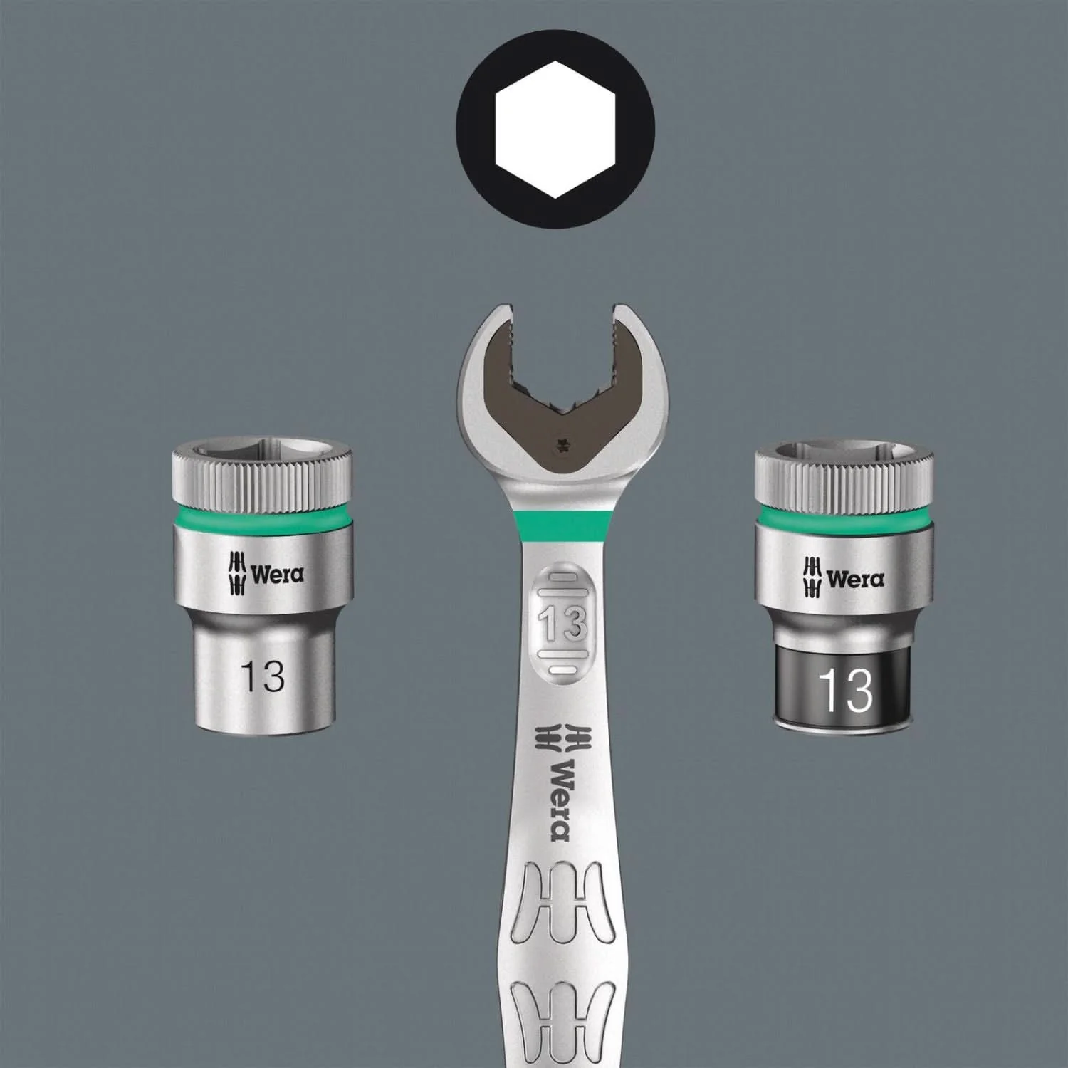 Wera 8790 Hmb Hf Zyklop Socket With 3/8-in. Drive With Holding Function, 9x29-mm. - Image 3