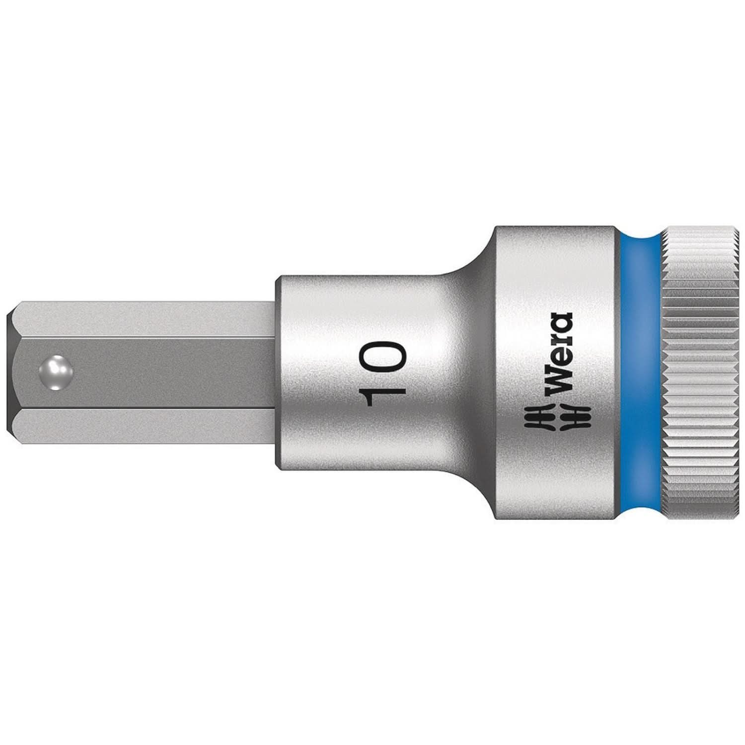 Wera 8740 C Hf Zyklop Bit Socket With 1/2-in. Drive With Holding Function, 10x60-mm. - Image 1