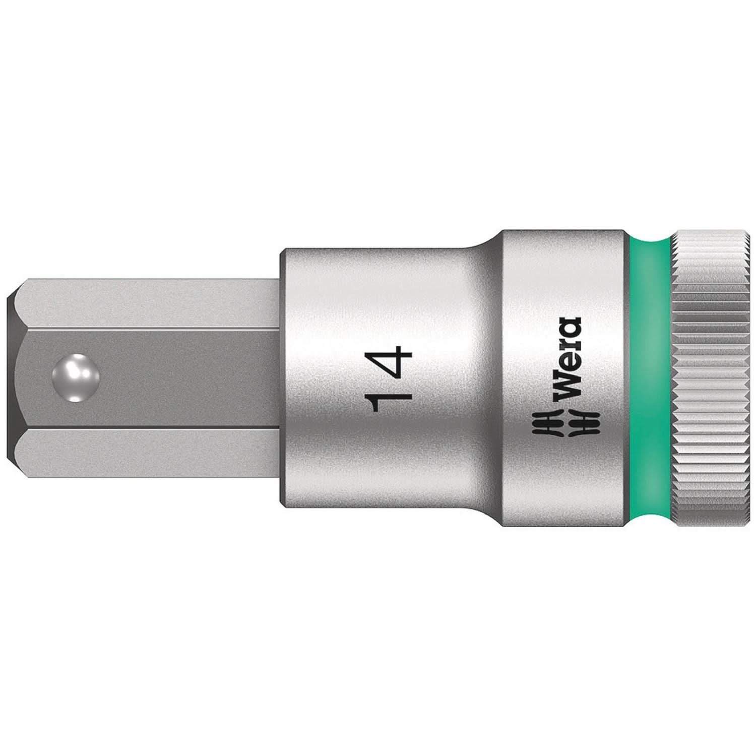 Wera 8740 C Hf Zyklop Bit Socket With 1/2-in. Drive With Holding Function, 14x60-mm. - Image 1