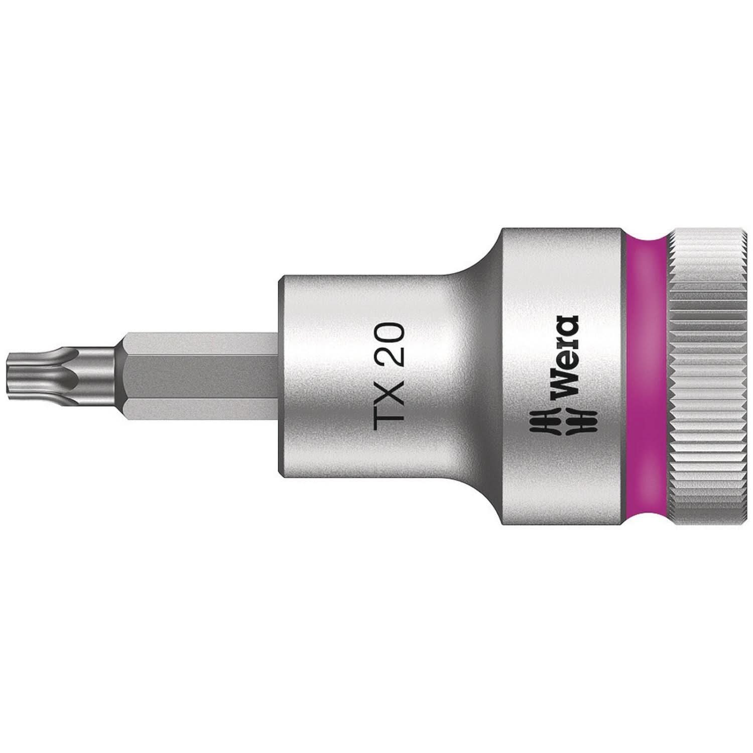 Wera 8767 C Hf Torx Zyklop Bit Socket With 1/2-in. Drive With Holding Function, Torx 20x60-mm. - Image 1