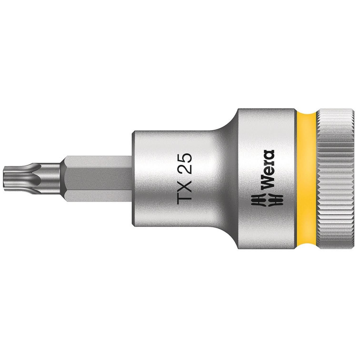 Wera 8767 C Hf Torx Zyklop Bit Socket With 1/2-in. Drive With Holding Function, Torx 25x60-mm. - Image 1
