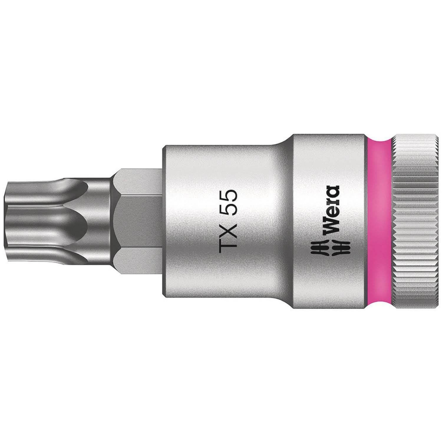 Wera 8767 C Hf Torx Zyklop Bit Socket With 1/2-in. Drive With Holding Function, Torx 55x60-mm. - Image 1