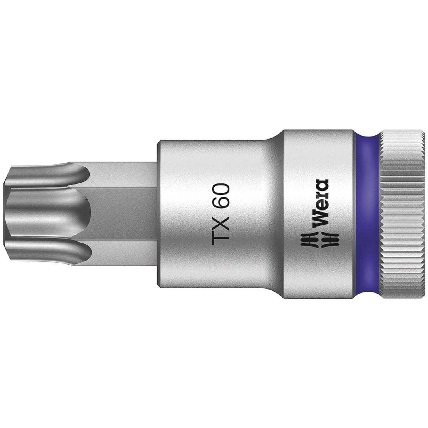 Wera 8767 C Hf Torx Zyklop Bit Socket With 1/2-in. Drive With Holding Function, Torx 60x60-mm. - Image 1