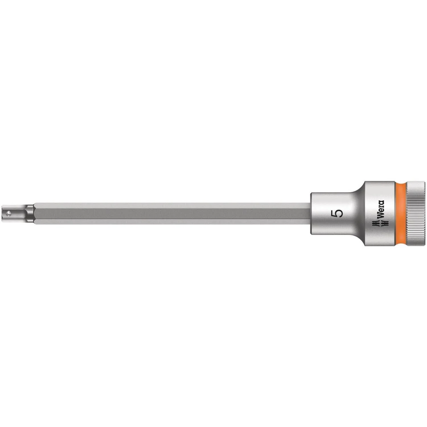 Wera 8740 C Hf Zyklop Bit Socket With 1/2-in. Drive With Holding Function, 5×140-mm.