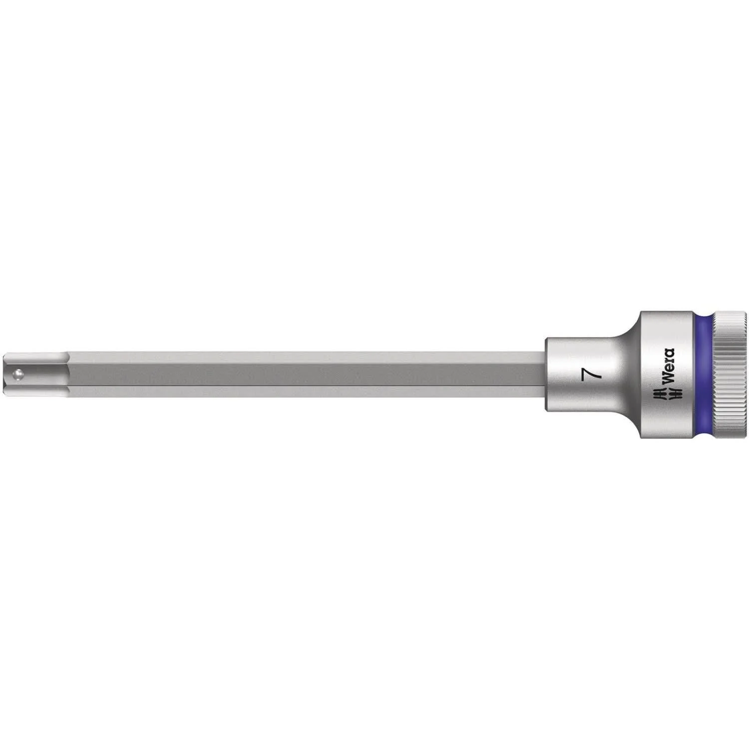 Wera 8740 C Hf Zyklop Bit Socket With 1/2-in. Drive With Holding Function, 7×140-mm.