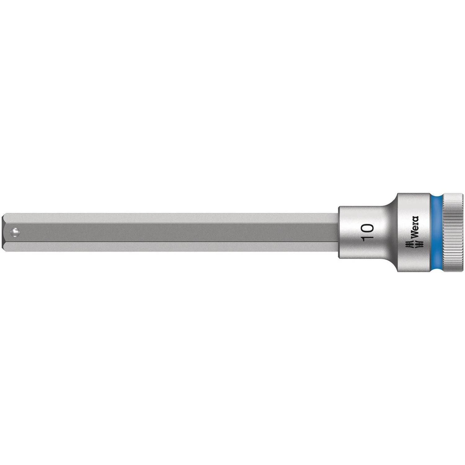 Wera 8740 C Hf Zyklop Bit Socket With 1/2-in. Drive With Holding Function, 10x140-mm. - Image 1