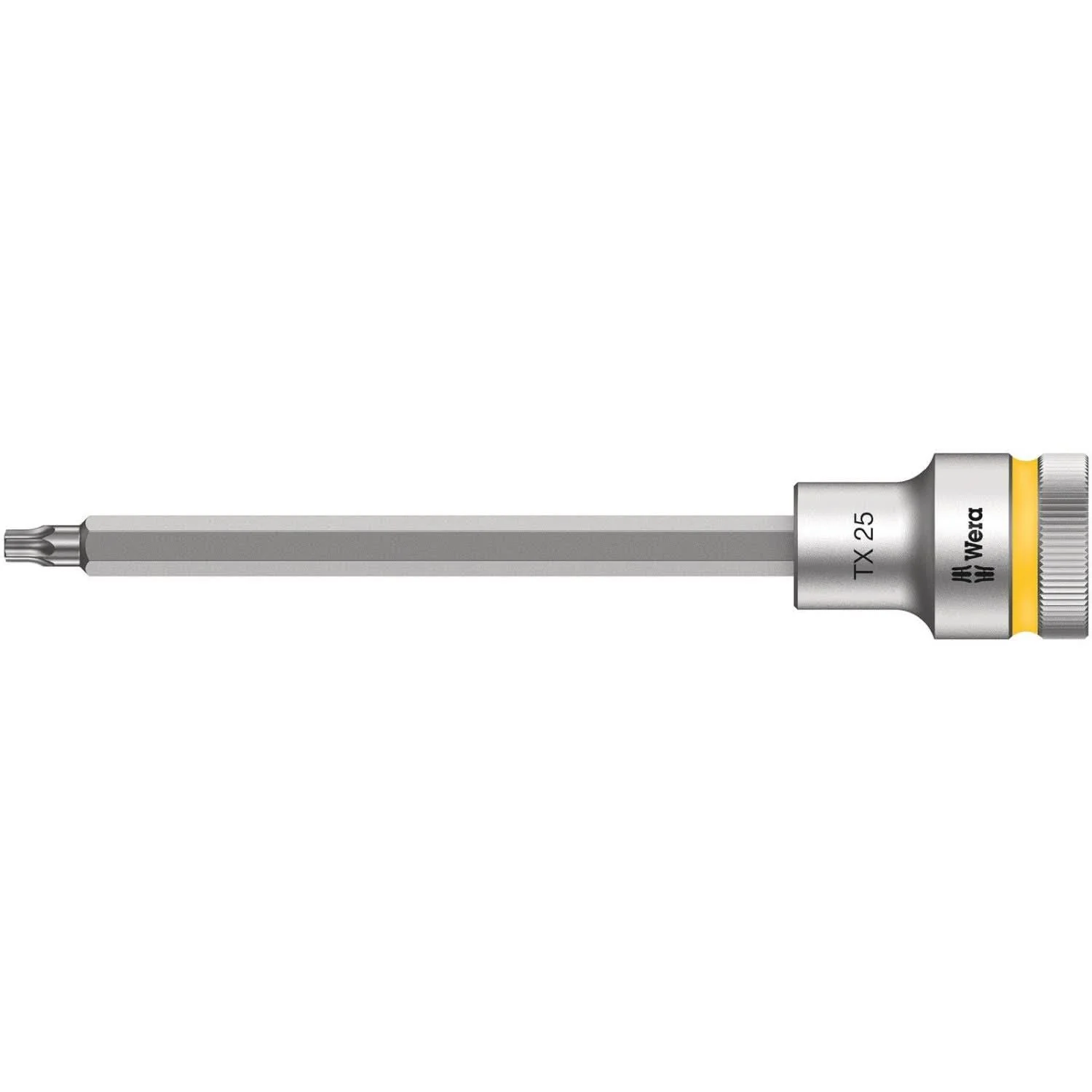 Wera 8767 C Hf Torx Zyklop Bit Socket With 1/2-in. Drive With Holding Function, Torx 25×140-mm.