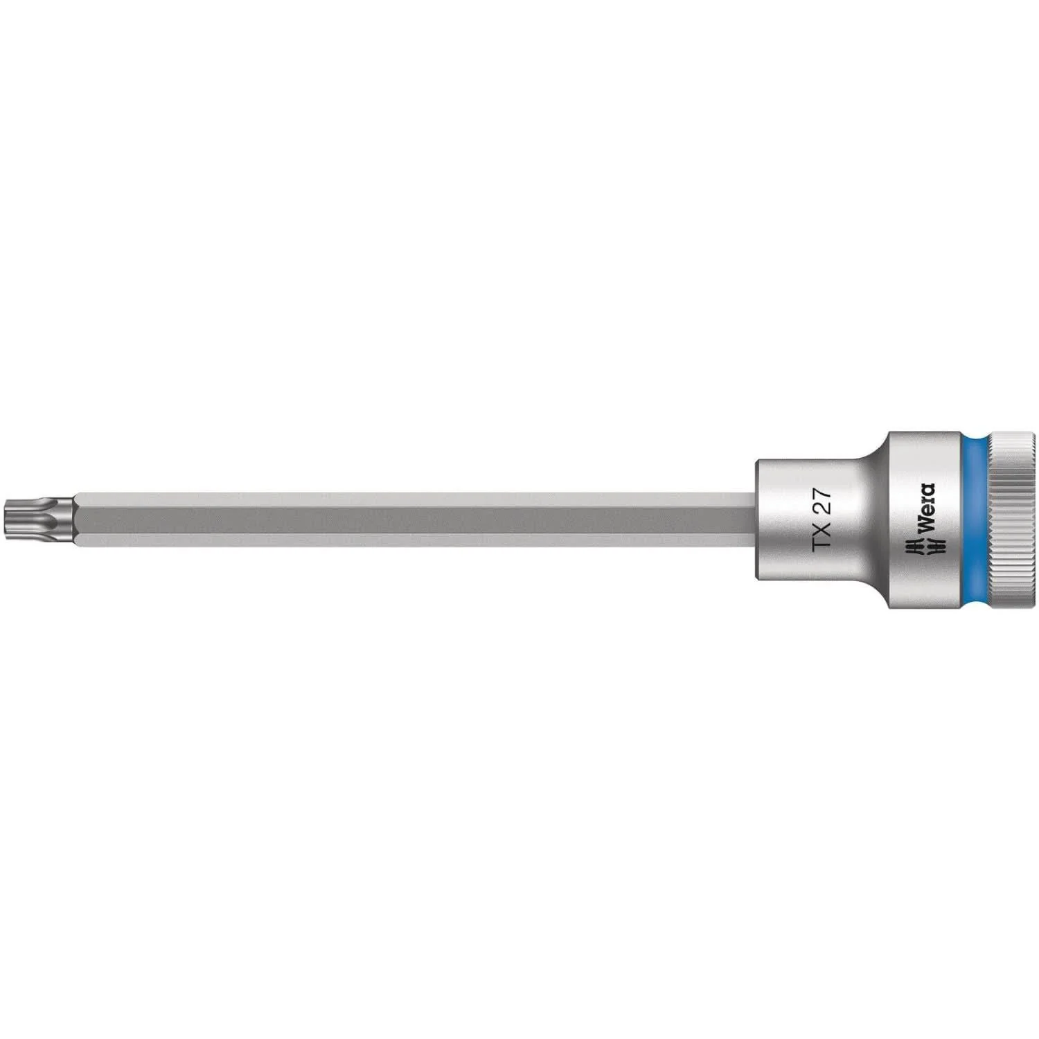 Wera 8767 C Hf Torx Zyklop Bit Socket With 1/2-in. Drive With Holding Function, Torx 27×140-mm.
