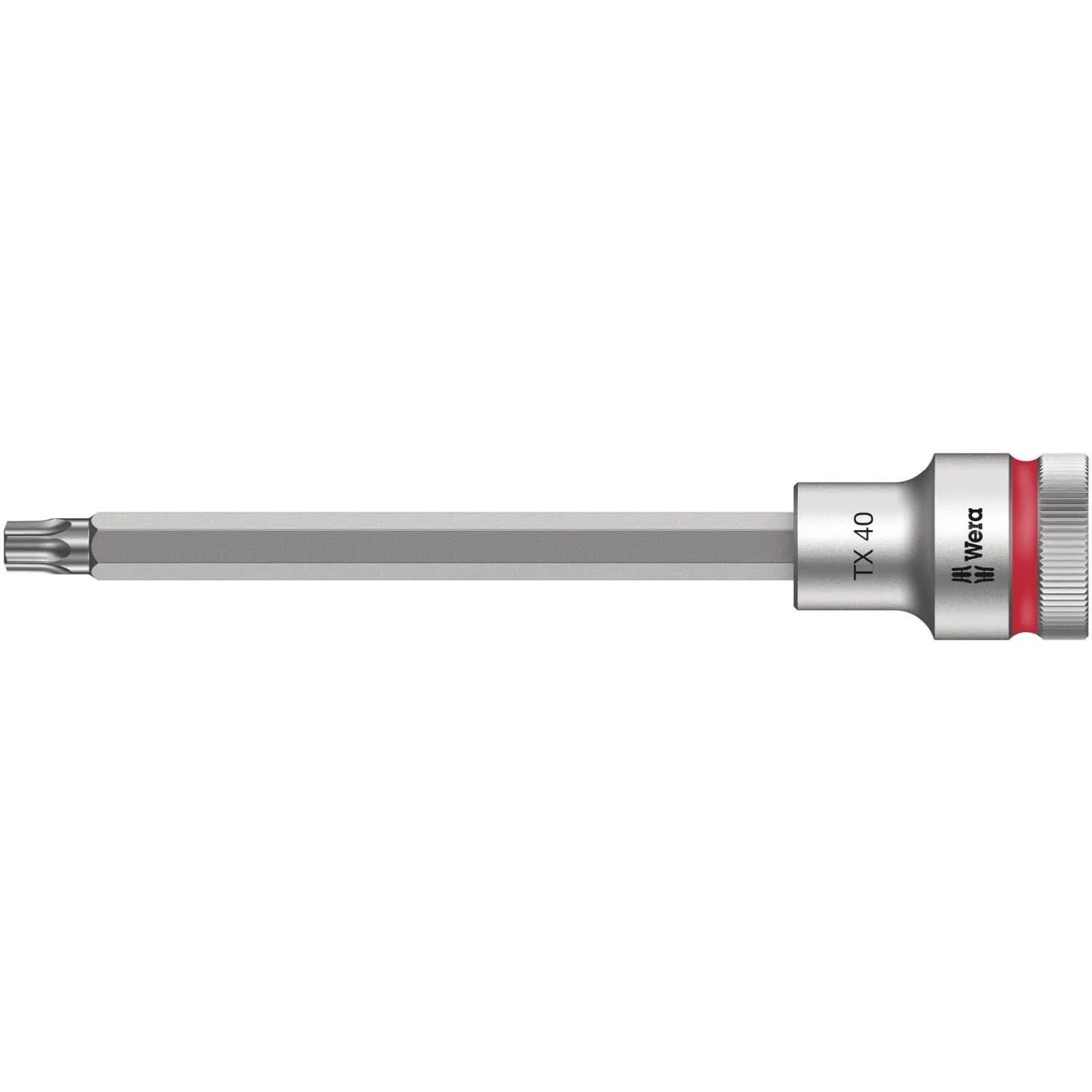 Wera 8767 C Hf Torx Zyklop Bit Socket With 1/2-in. Drive With Holding Function, Torx 40×140-mm.