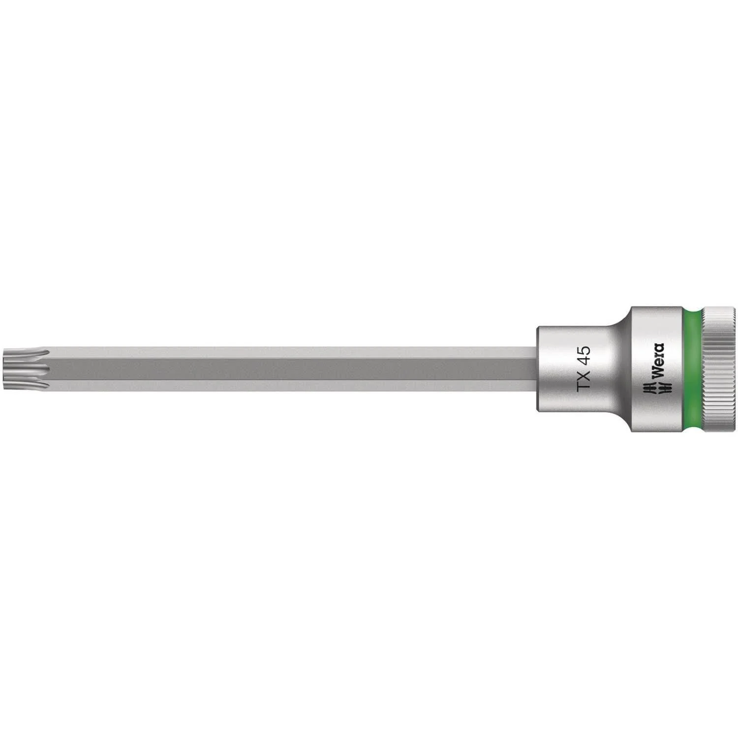 Wera 8767 C Hf Torx Zyklop Bit Socket With 1/2-in. Drive With Holding Function, Torx 45×140-mm.