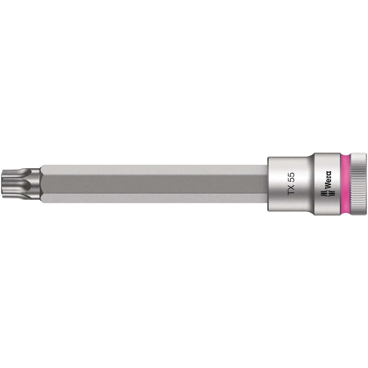 Wera 8767 C Hf Torx Zyklop Bit Socket With 1/2-in. Drive With Holding Function, Torx 55×140-mm.