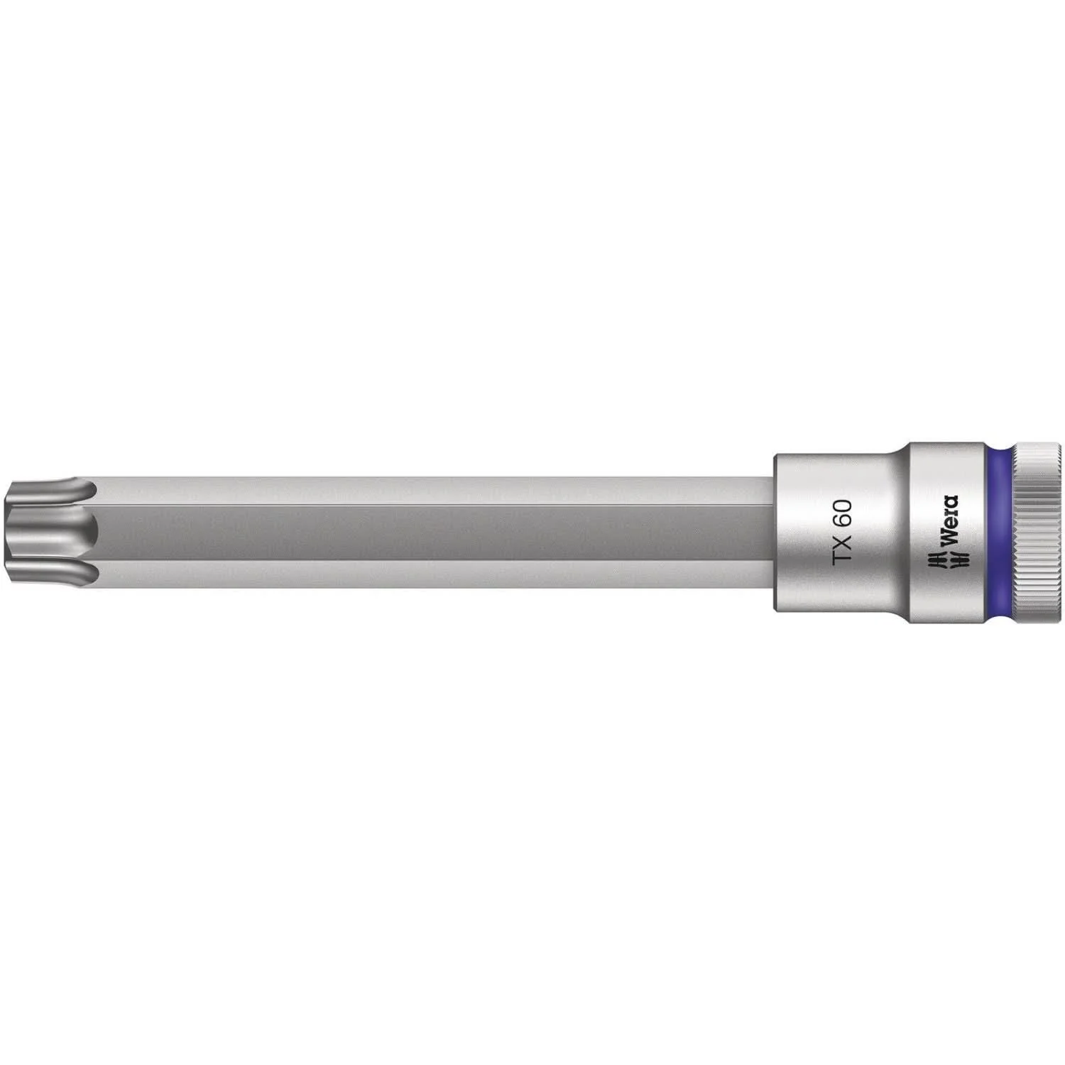 Wera 8767 C Hf Torx Zyklop Bit Socket With 1/2-in. Drive With Holding Function, Torx 60×140-mm.