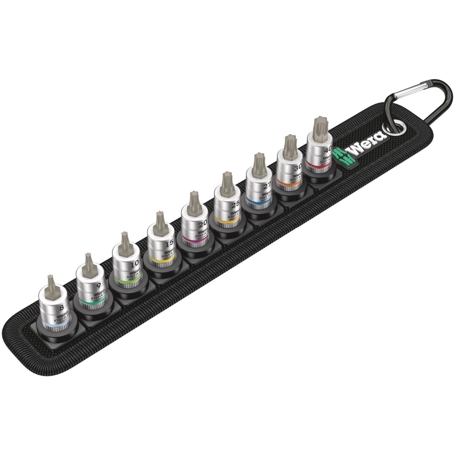 Wera Belt A 3 Torx Hf Zyklop Bit Socket Set With Holding Function, 1/4-in. Drive, 9-Pieces - Image 2