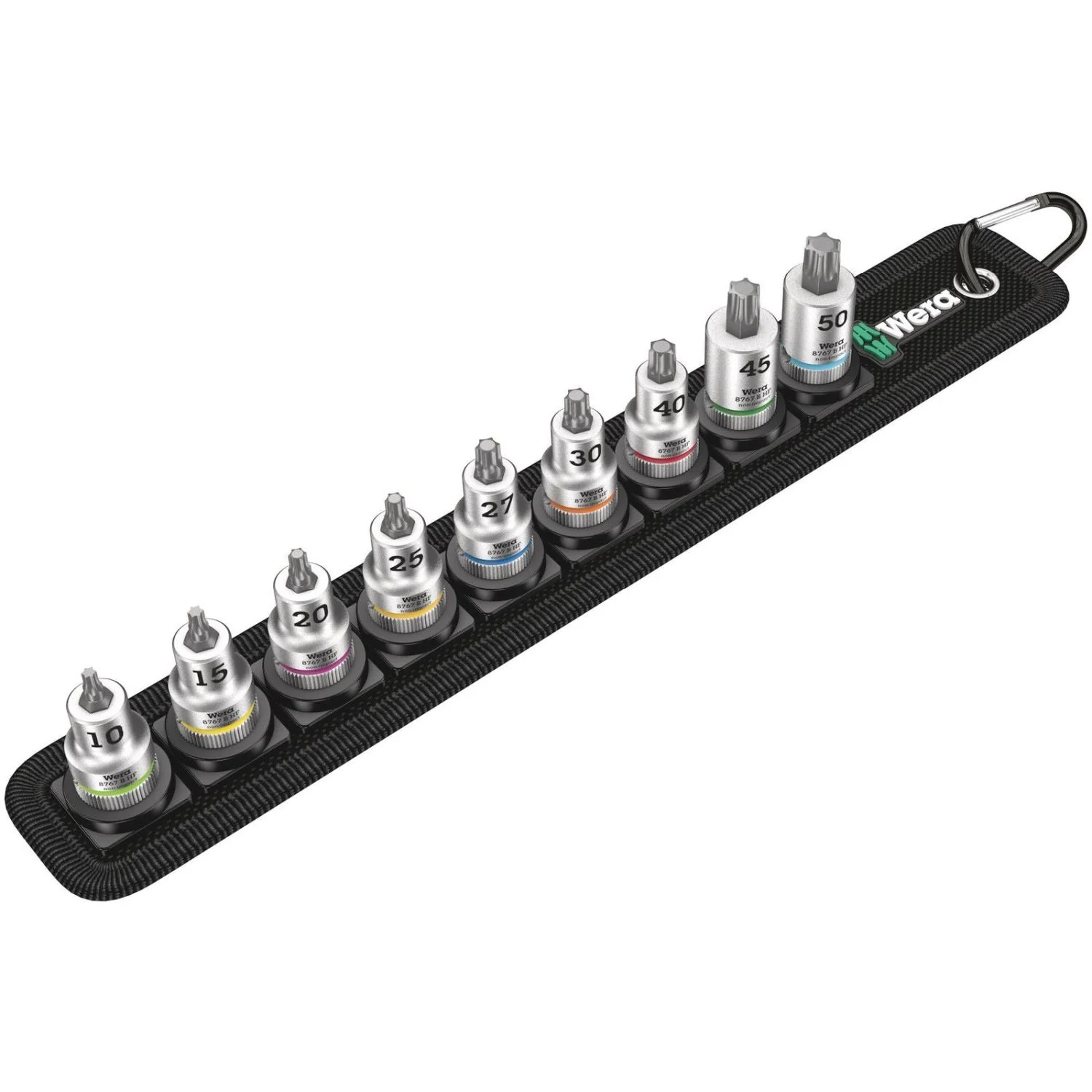Wera Belt B 3 Torx Hf Zyklop Bit Socket Set With Holding Function, 3/8-in. Drive, 9-Pieces - Image 1