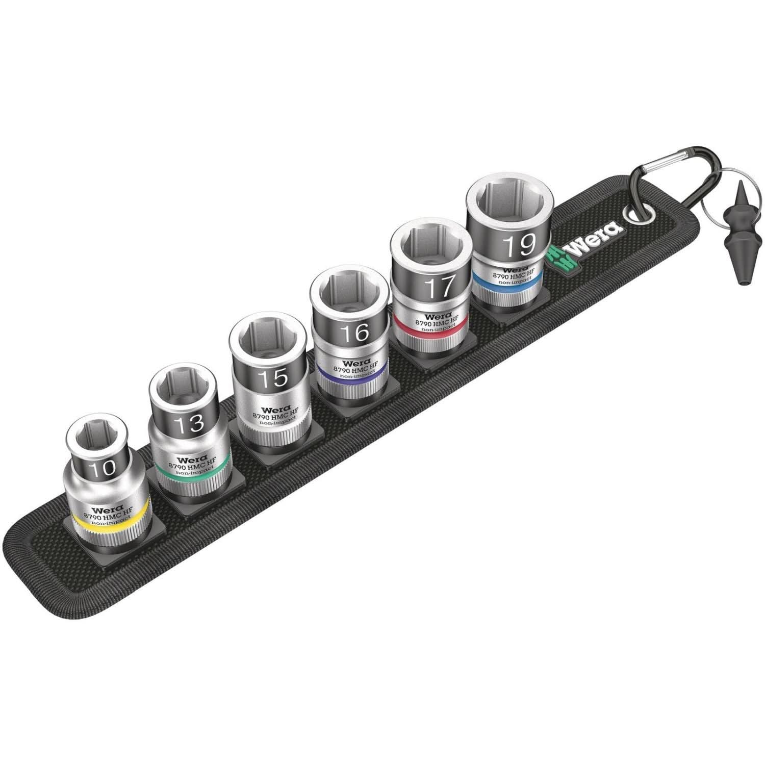 Wera Belt C 1 Zyklop Socket Set With Holding Function, 1/2-in. Drive, 7-Pieces - Image 2