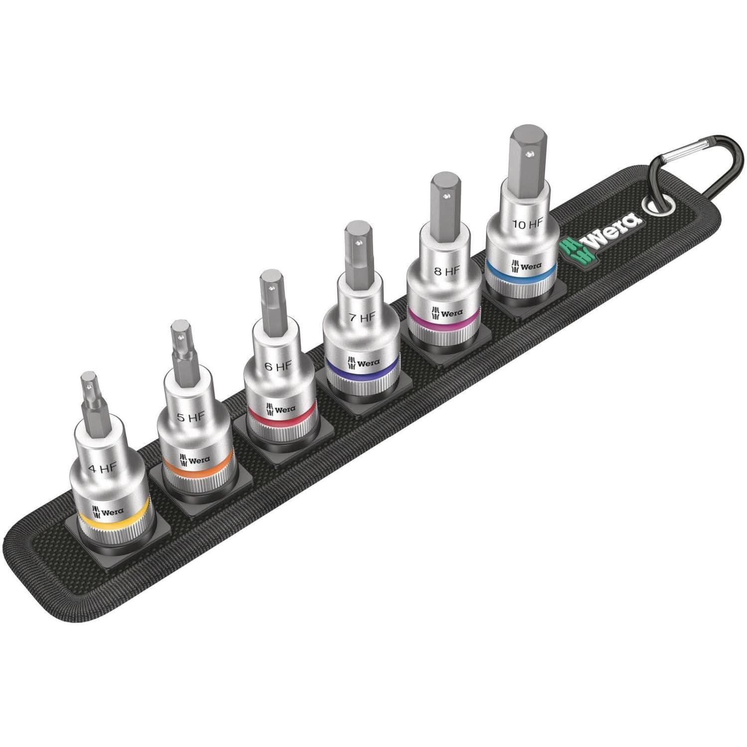 Wera Belt C 2 Zyklop In-Hex-Plus Bit Socket Set With Holding Function, 1/2-in. Drive, 6-Pieces - Image 2
