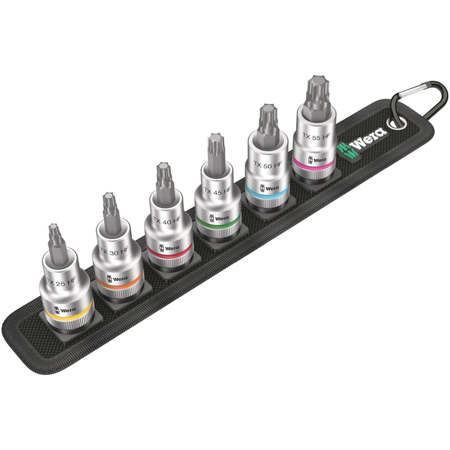 Wera Belt C 3 Torx Hf Zyklop Bit Socket Set With Holding Function, 1/2-in. Drive, 6-Pieces - Image 2