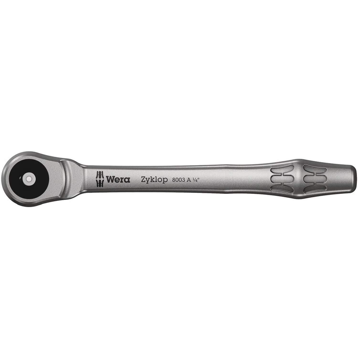 Wera 8003 A Zyklop Metal Ratchet With Push-Through Square And 1/4-in. Drive, 1/4-in.x141-mm. - Image 2