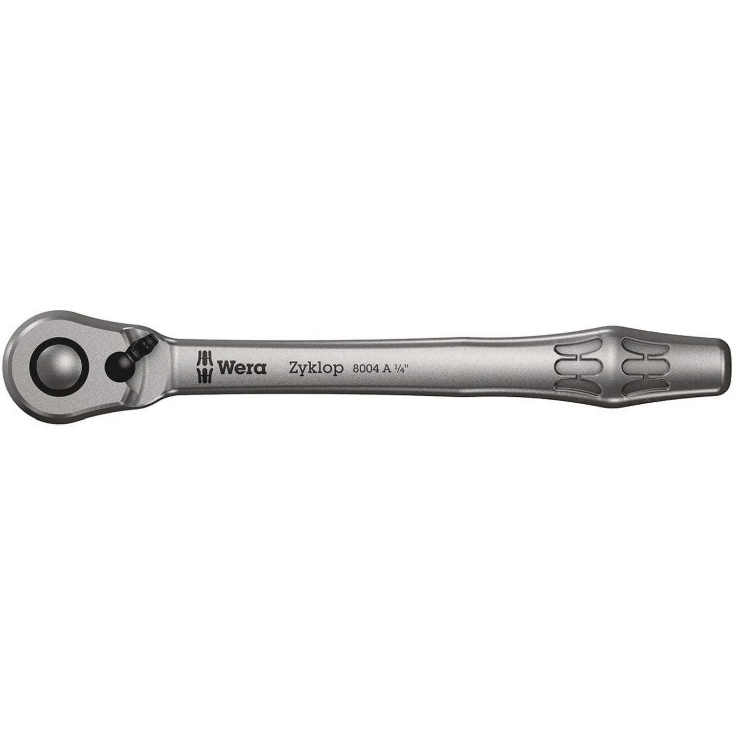Wera 8004 A Zyklop Metal Ratchet With Switch Lever And 1/4-in. Drive, 1/4-in.x141-mm. - Image 1