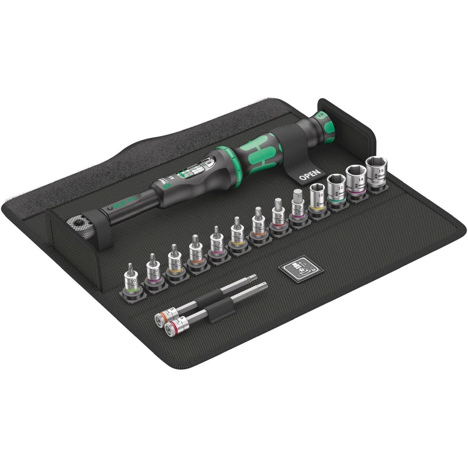 Wera Bicycle Set Torque 1, 2.5-25 Nm, 16-Pieces - Image 1