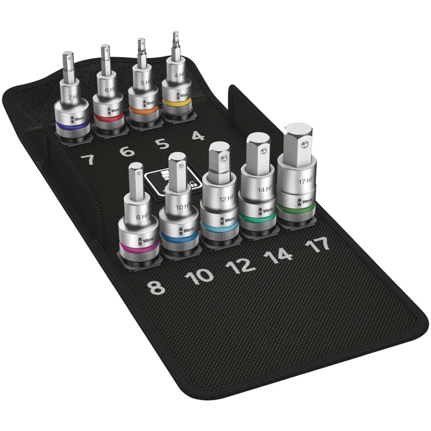 Wera 8740 C Hf 1 Zyklop Bit Socket Set With 1/2-in. Drive, With Holding Function, 9-Pieces - Image 2