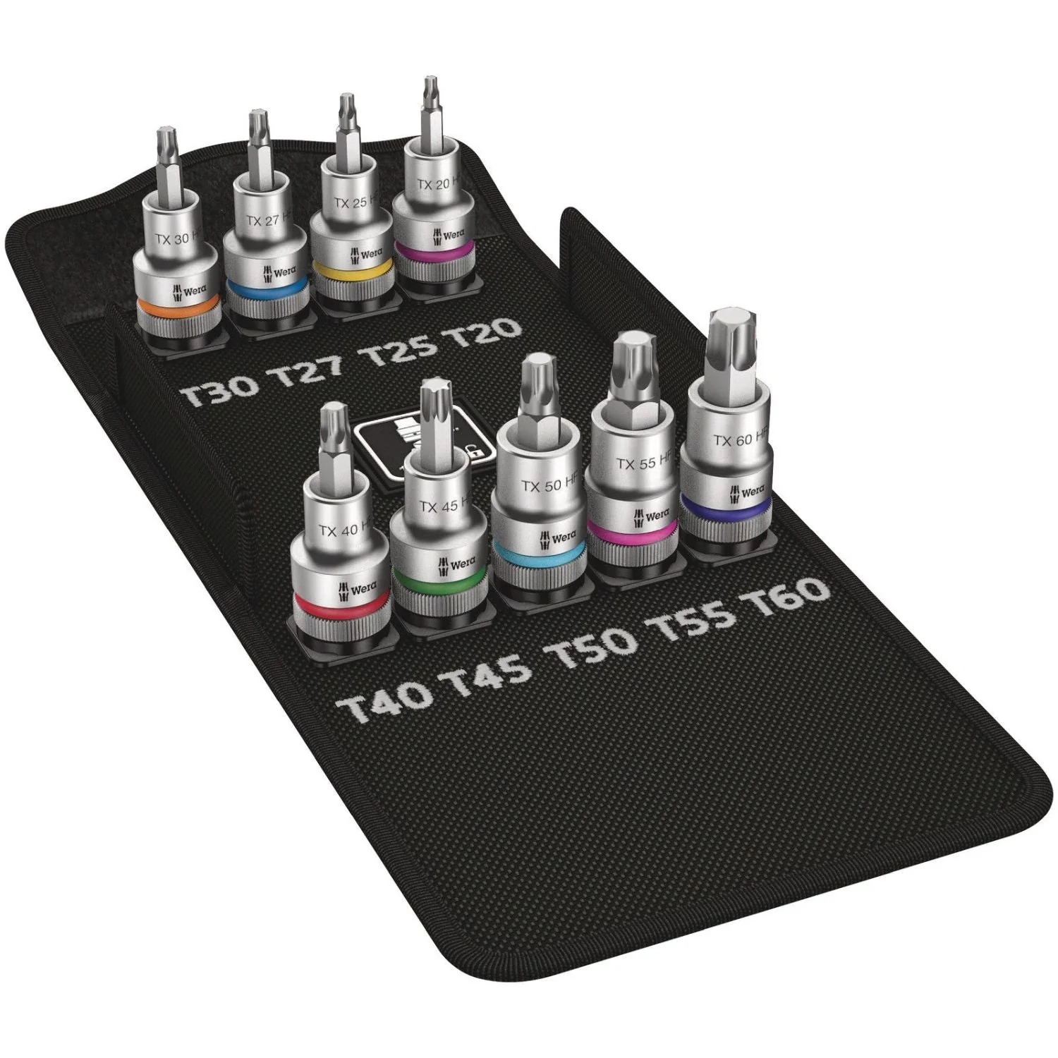 Wera 8767 C Torx Hf 1 Zyklop Bit Socket Set With 1/2-in. Drive, With Holding Function, 9-Pieces - Image 2