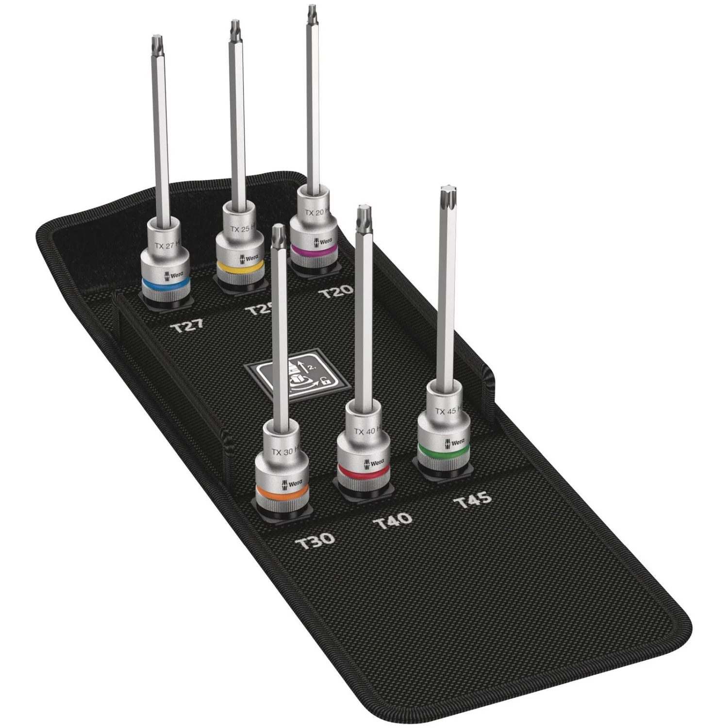 Wera 8767 C Torx Hf 2 Zyklop Bit Socket Set With 1/2-in. Drive, With Holding Function, 6-Pieces - Image 2