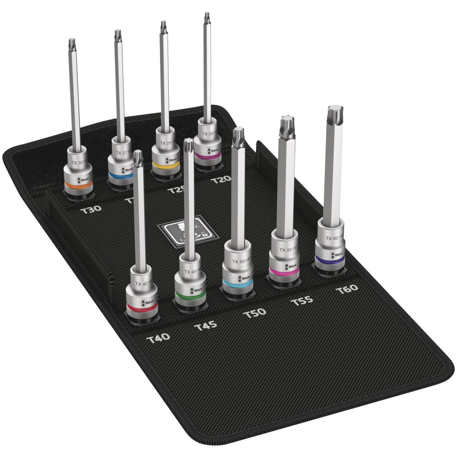 Wera 8767 C Torx Hf 3 Zyklop Bit Socket Set With 1/2-in. Drive, With Holding Function, 9-Pieces - Image 2