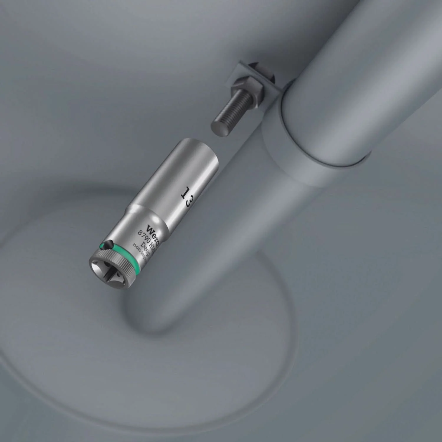 Wera 8790 Hma Deep 1/4-in. Socket, 7x50-mm. - Image 3