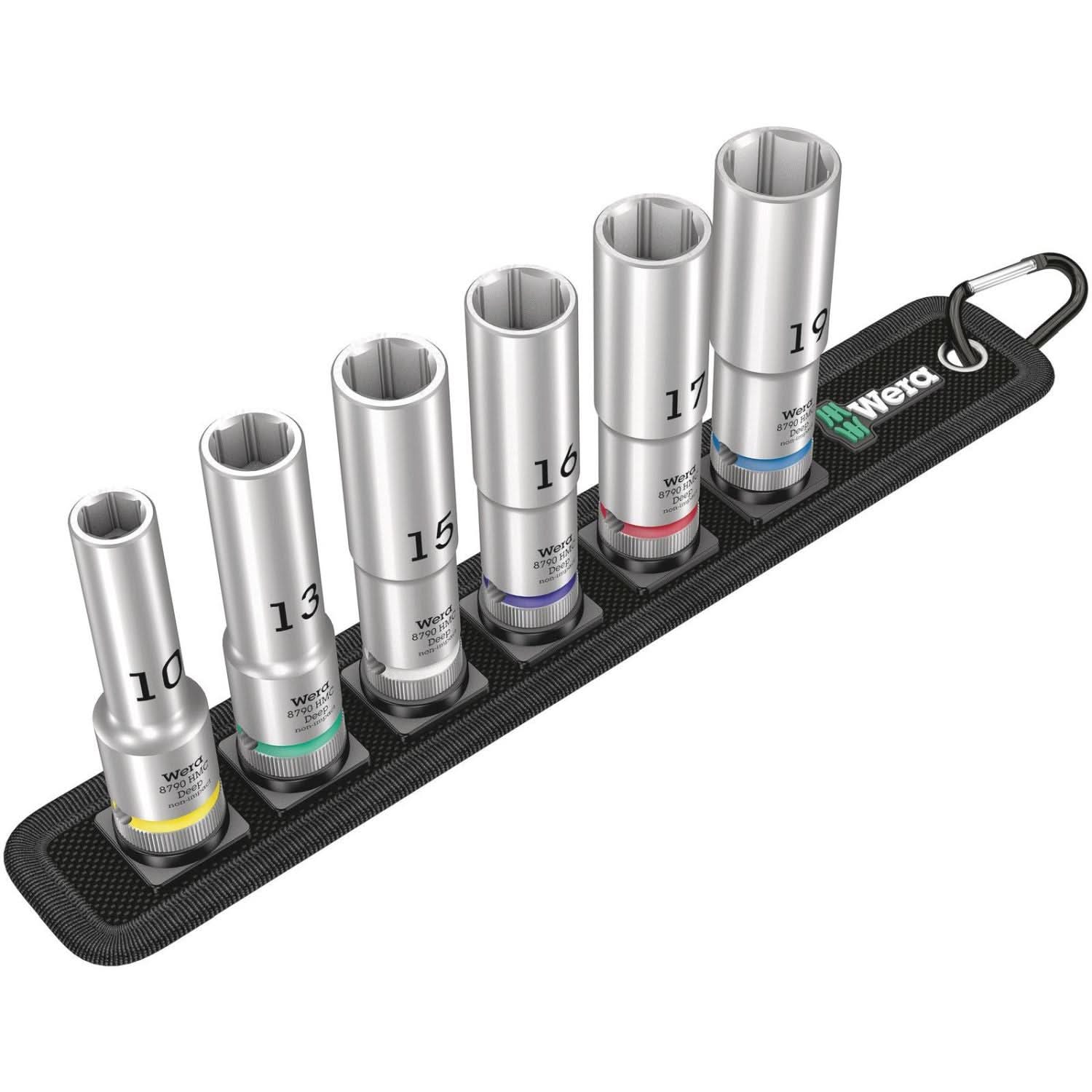 Wera Belt C Deep 1 Socket Set, 1/2-in. Drive, 6-Pieces - Image 2