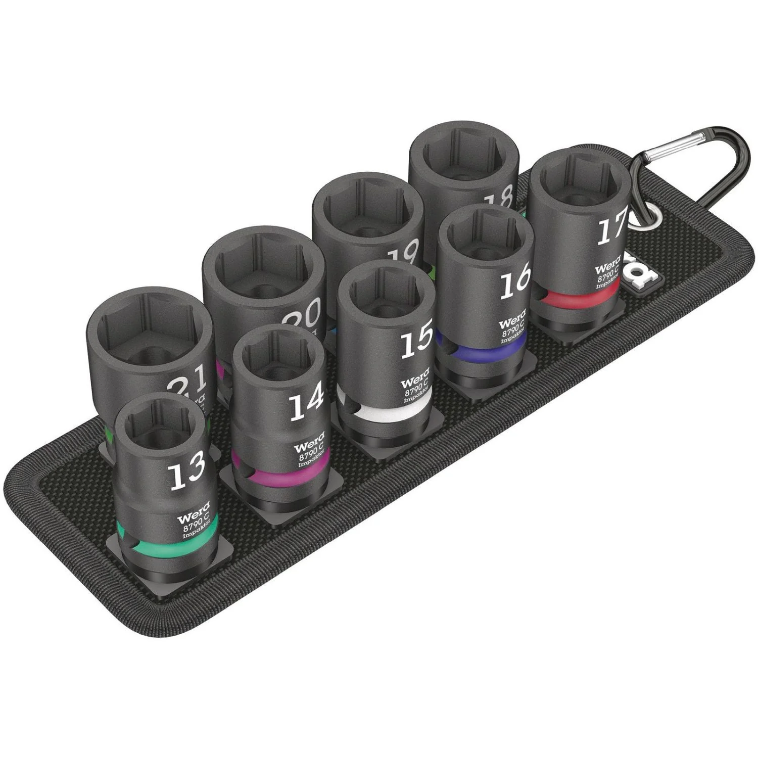 Wera Belt C Impaktor 1 Socket Set, 1/2-in. Drive, 10-Pieces - Image 2