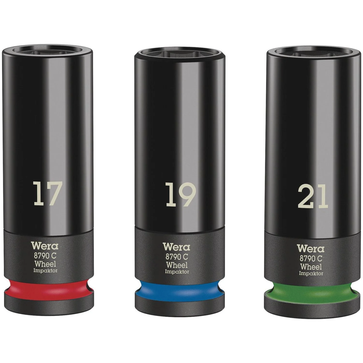 Wera Wheel Impaktor C Set 1 Socket Set, 1/2-in. Drive, 3-Pieces - Image 1