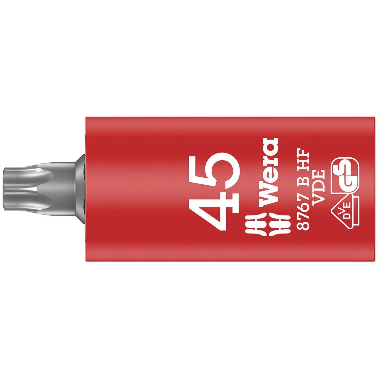 Wera 8767 B VDE Hf Torx Zyklop Bit Socket, Insulated, With Holding Function, 3/8-in. Drive, Torx 45x59-mm. - Image 1
