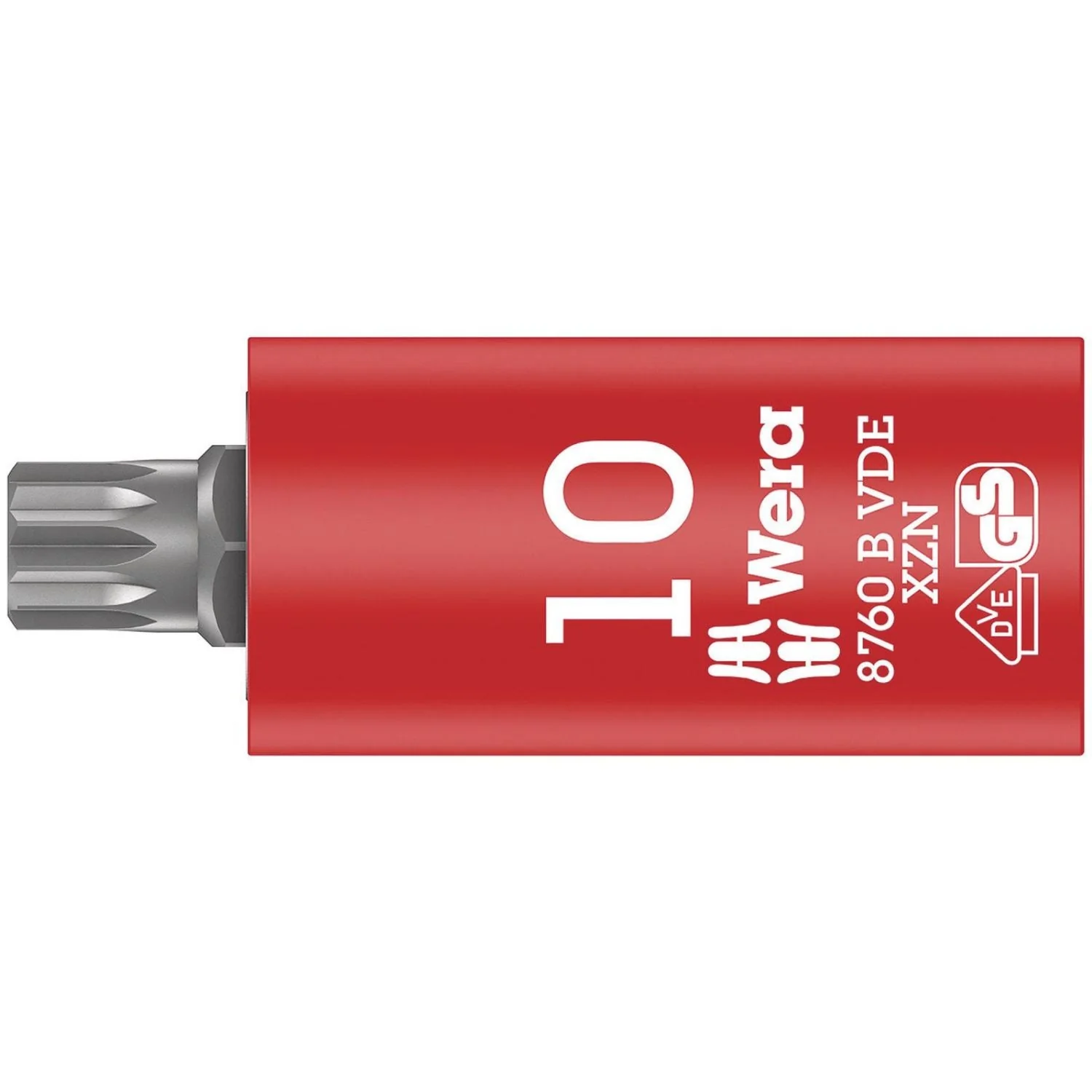 Wera 8760 B VDE Xzn Zyklop Bit Socket, Insulated, 3/8-in. Drive, For Multi-Point Socket Screws, M 8x59-mm. - Image 2