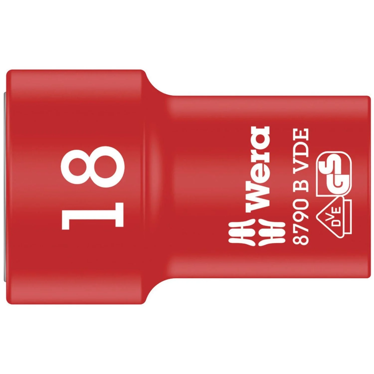 Wera 8790 B VDE Zyklop 3/8-in. Socket, Insulated, 18x46-mm. - Image 1