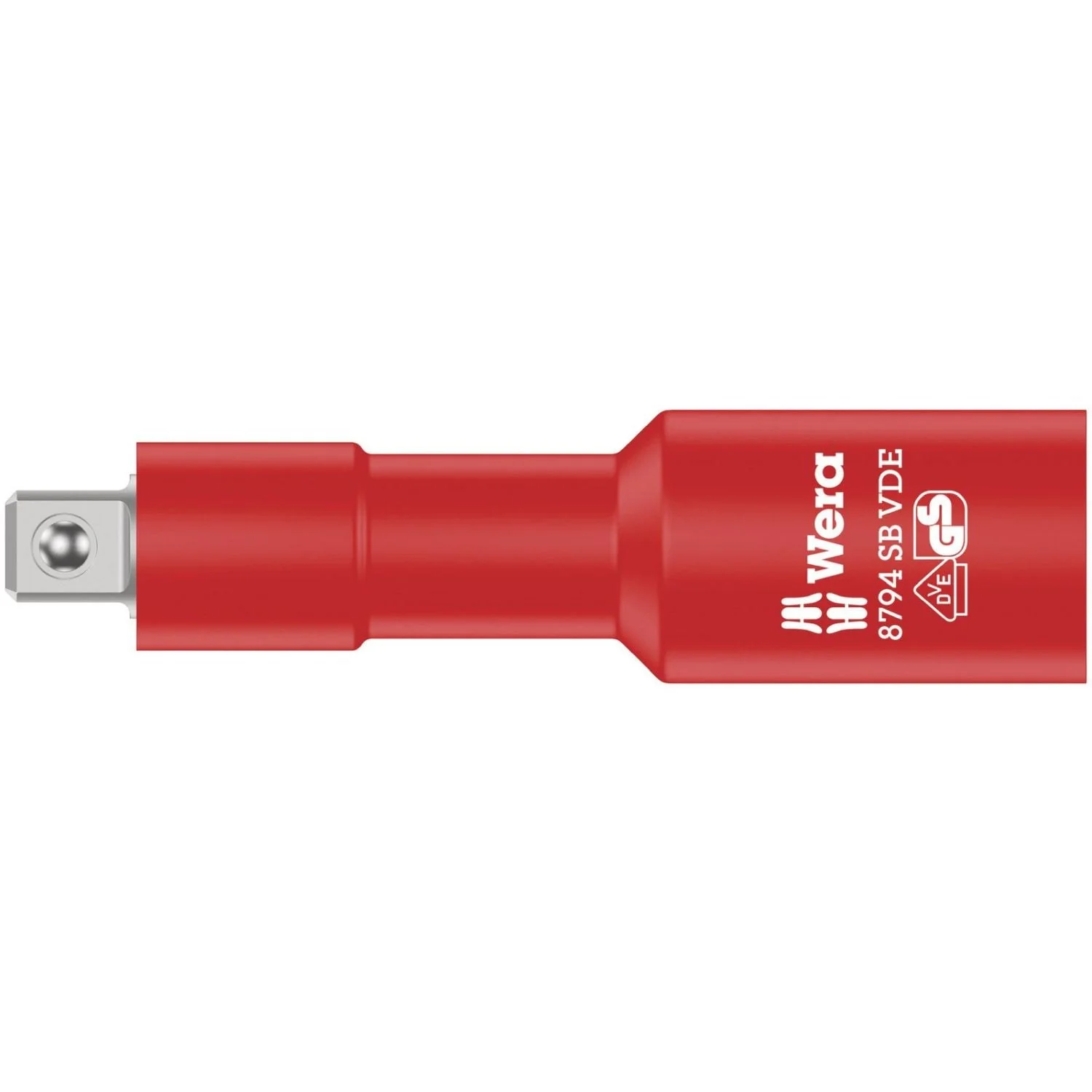 Wera 8794 SB VDE Zyklop Extension, Insulated, Short, 3/8", 3/8-in.x91-mm. - Image 1