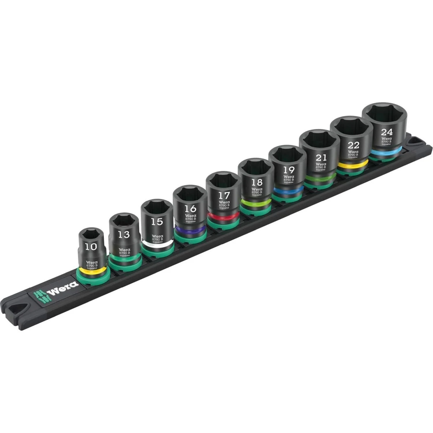Wera 9607 Magnetic Rail B Impaktor 1, 10-Pieces - Image 1