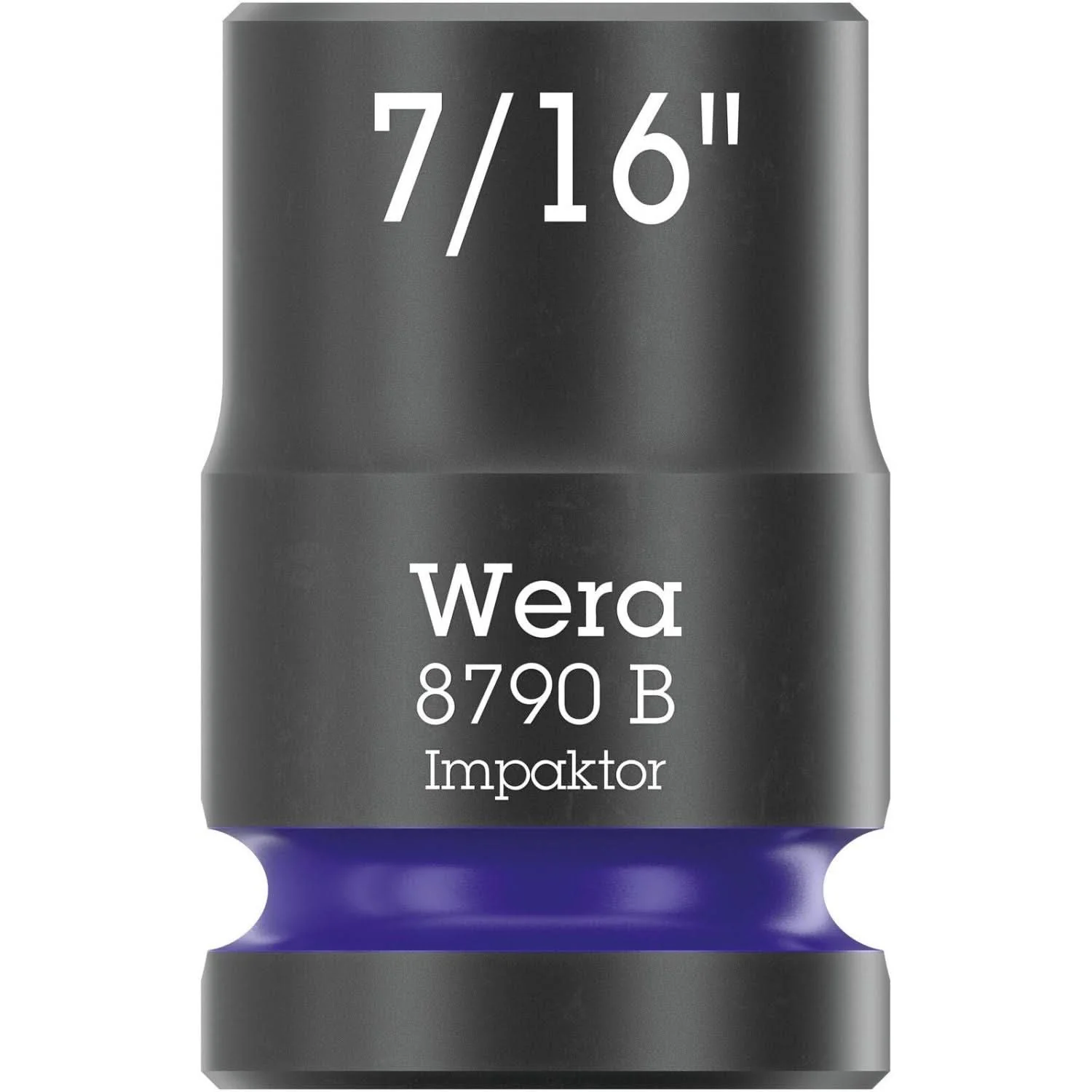 Wera 8790 B Impaktor Socket With 3/8-in. Drive, 7/16-in.x30-mm. - Image 1